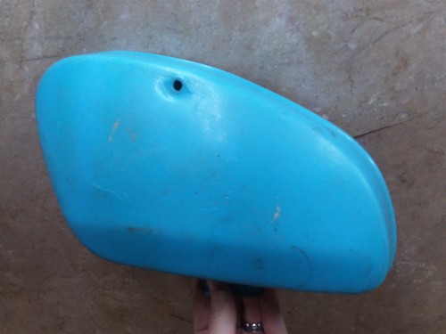 Honda 70 PASSPORT C70 Blue Side Cover 1970s #76 ANX ARP E13 - 第 2/8 張圖片