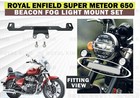 Beacon "Fog Light Mount Set" Fit For Royal Enfield Super Meteor 650