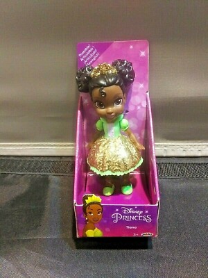 Disney Princess Tiana Mini Glitter Dress 3'' Posable Doll 2021 New Release Rare
