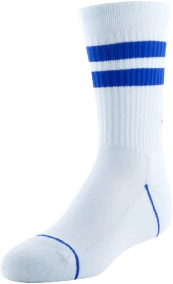 Calcetines Under Armour Phenom Crew para niño 3 pares blancos/blancos/rojos (US 4.5-7 Big Kid) Foto 3 de 4