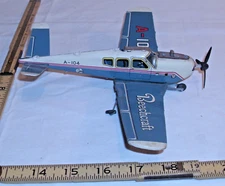 BEECHCRAFT A-104 SINGLE ENGINE AIRPLANE TIN TOY 1960s COLORFUL