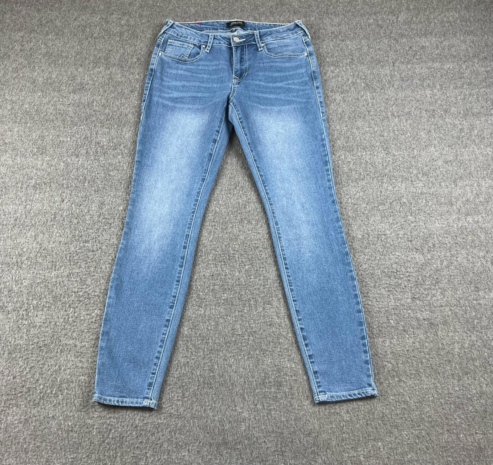  True Religion Jennie Curvy Mid Rise Super Skinny Jeans Women's Sz 27 Blue Denim thumbnail 2
