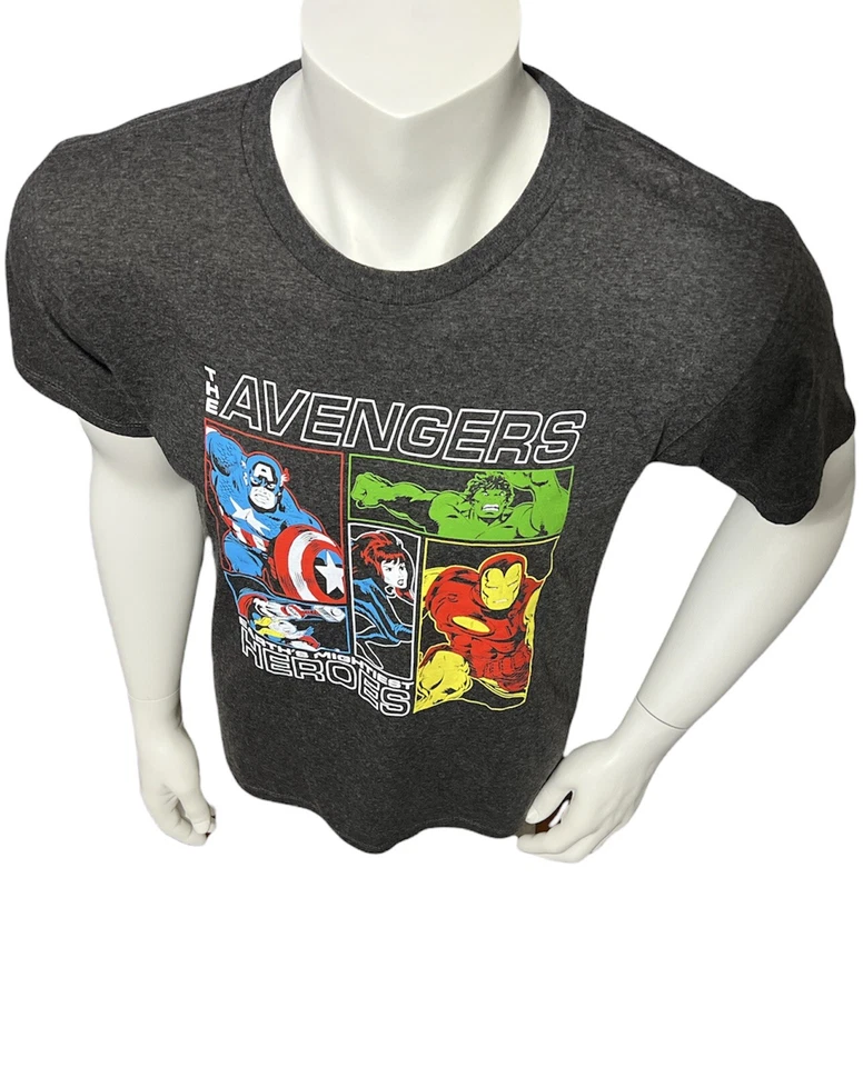 Marvel Comics The Avengers Youth Tshirt Size XL Earths Mightiest Heroes - Image 3 of 4