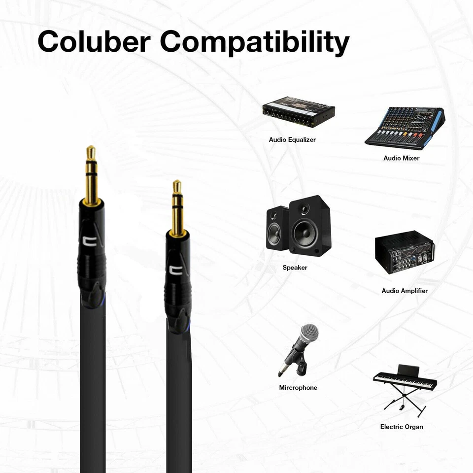 3.5 TRS Male Balanced Cable - Custom Length Color Premium Stereo Connector Cord - Image 3 of 4