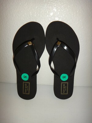 black kate spade flip flops