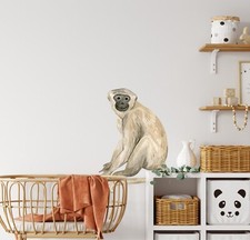 Vervet Monkey Wall Decal Primate Zoo Safari Animal Wall Sticker Nursery Decor