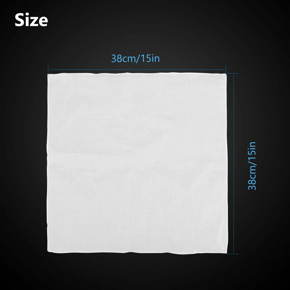 13 Pcs White Cotton Men Handkerchiefs Hanky Pocket Square Hankie Lot Set Vintage - Image 4 of 4