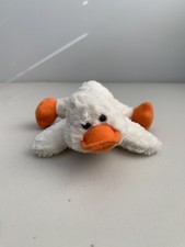 Gund Pee Wee Mini White Duckling Plush 5  Orange Feet Soft Toy