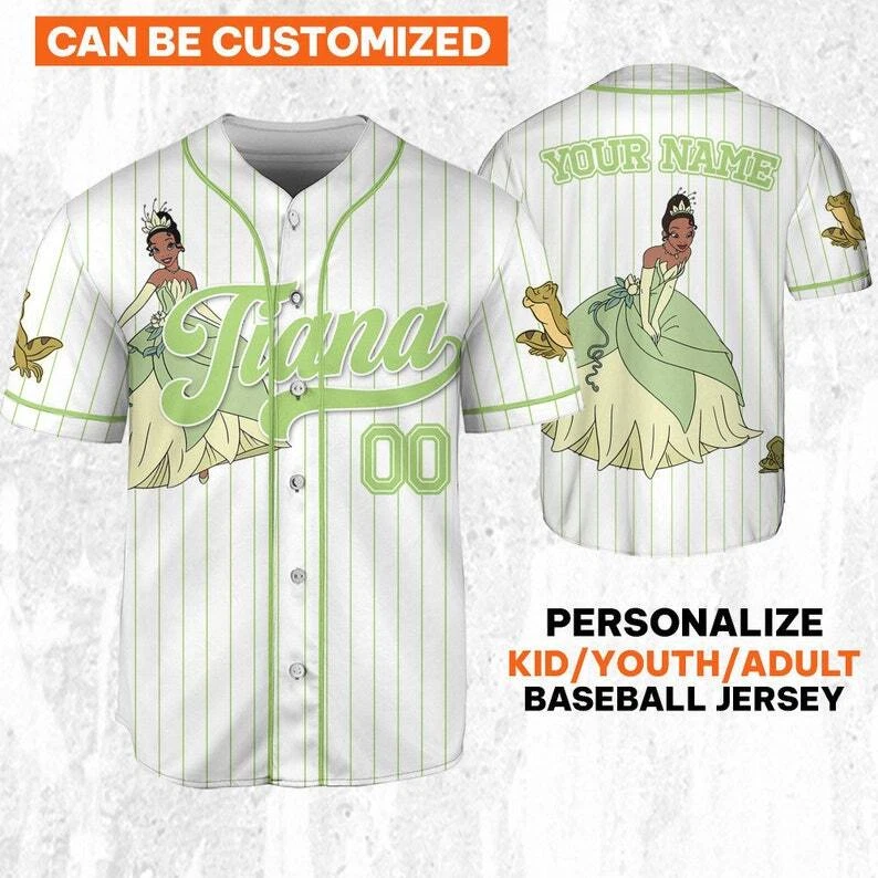 Custom Disney Princess Tiana Princess and the Frog Simple Jersey