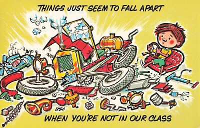 Postcard Things Just Seem to Fall Apart When Not in Class...Next Week?