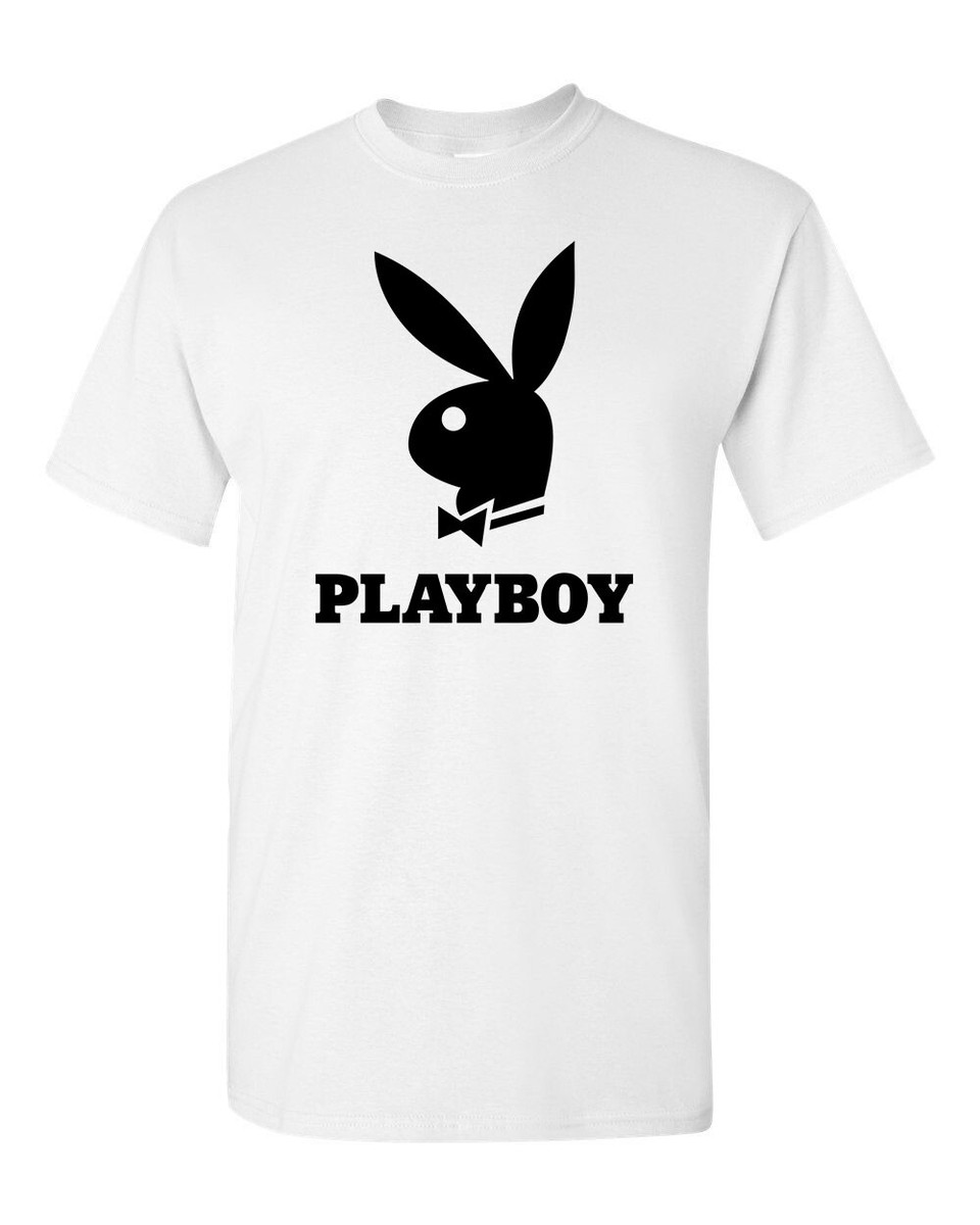 Retro Tee T Shirt 100% Cotton Vtg Art The Playboy Bunny Club 70's
