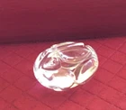 Steuben Rabbit Crystal Paperweight SIGNED - Art Glass Figurine