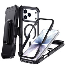 Heavy Duty Mag Safe Case Belt Clip Defender For iPhone 17 Pro Max 16 15 14 13 12