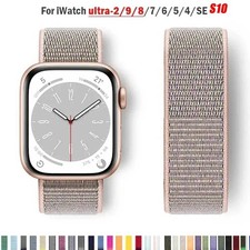 Nylon Sport Strap Compatible With Apple Watch Series 11 10 9 8 7 6 5 SE 38-49mm