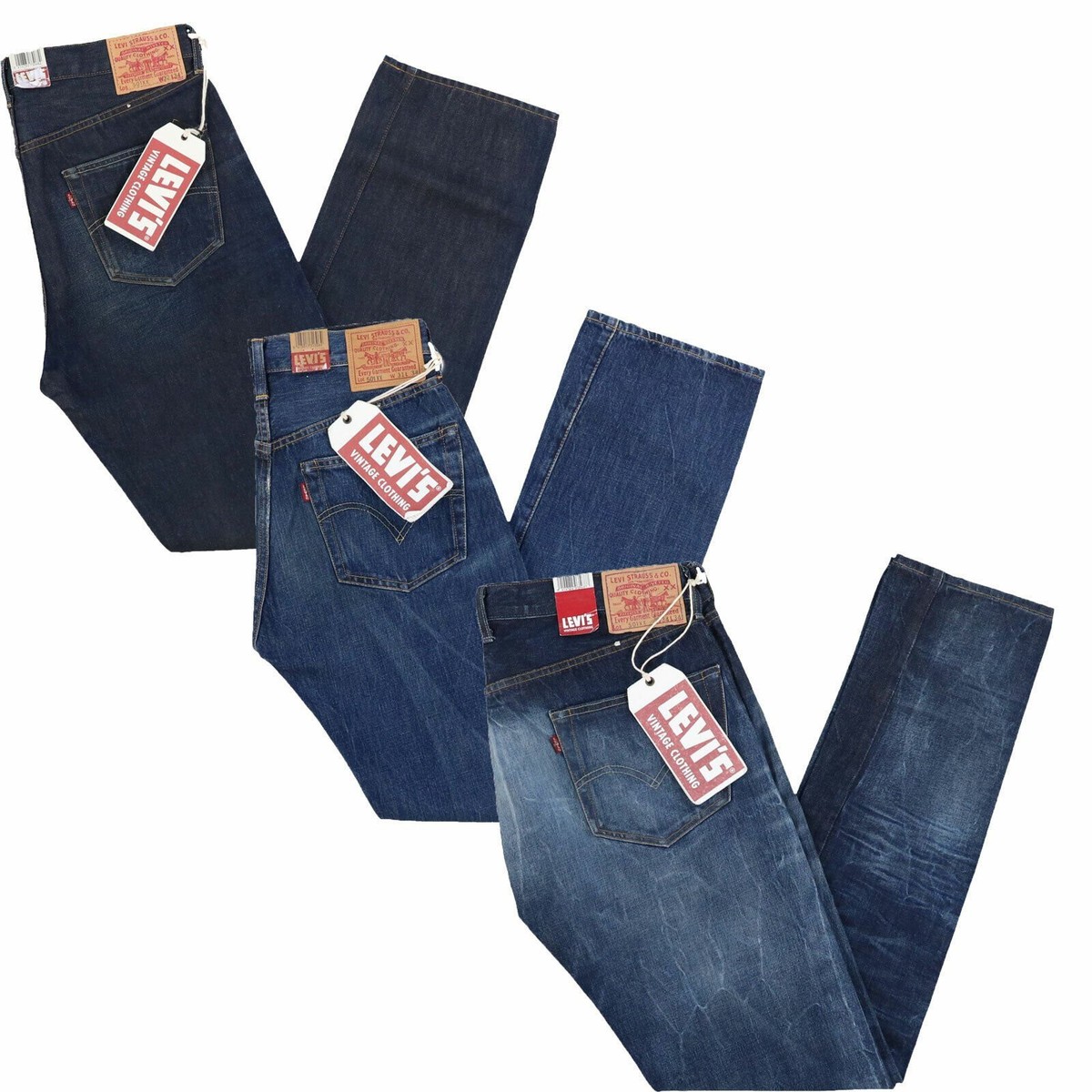 Levis 501 Jeans Men's Big E Vintage Shrink To Fit Selvage Pant