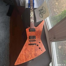 Ken Lawrence Flaming Sun - The James Hetfield Guitar Nitro semi lucido Wood Cove