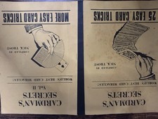 RARE Nick Trost Cardman's Secrets Vol 1 & 2 Set - Vintage 1964 Magic Booklets