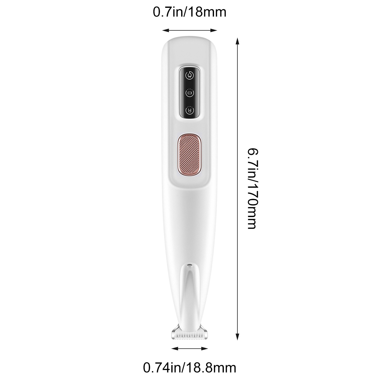 Cordless Dog Paw Fur Trimmer Low Noise Electric Pet Hair Clippers for Cats Dogs