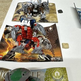 2003 Lego Bionicle BOHROK KAL (8573 - 8578) & Manuals Missing 8575 Lot 5 KRANA