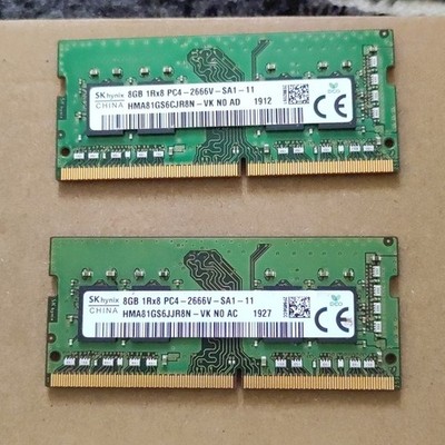 SK hynix 16GB  1Rx8 PC4-2666V-SA1-11 2x8GB  Laptop-RAM