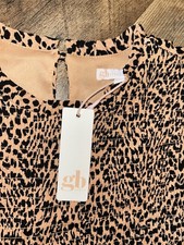 New 49 GB GIRLS Leopard Dress Size XL Dillards Long Sleeve