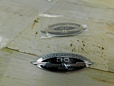 Vtg Set Of 2 30 Anniversary Edition 1985 Thunderbird Stick On Emblems