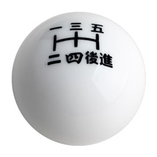 Jdm Wwhite Inlay Japanese Number Manual 5 Speed Shift Knob M10x1.5 Black