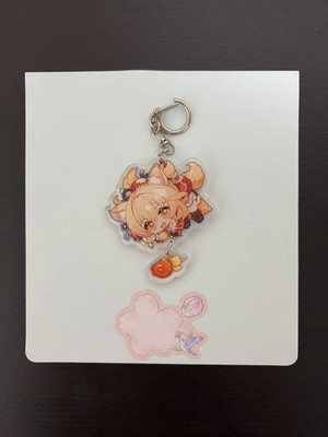 Genshin Impact Yoimiya Schlüsselanhänger Acryl Anhänger Anime Spiel Zubehör...