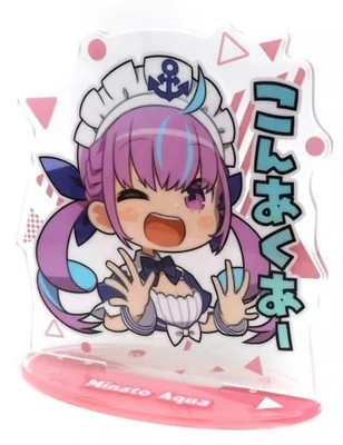 Hololive Aqua Minato Acrylic Stand Vol.1 Virtual YouTuber 9.5cm Collectible