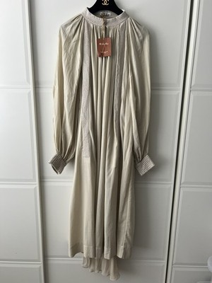 Loro Piana Cotton Dress Size Medium Floaty Ruffle Boho Hippie Festival Dress