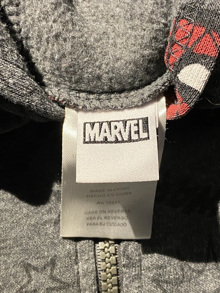 Marvel Spider-Man Hoodie Gray Kids 5 - Image 4 of 4