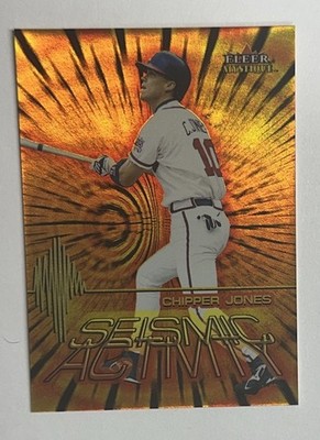 2000 Fleer Mystique Seismic Activity Chipper Jones #8