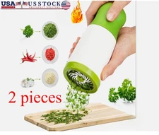 2-Pcs Cilantro Kitchen Tools/Herb Grinder Spice Vegetable Mill Chopper Cilantro