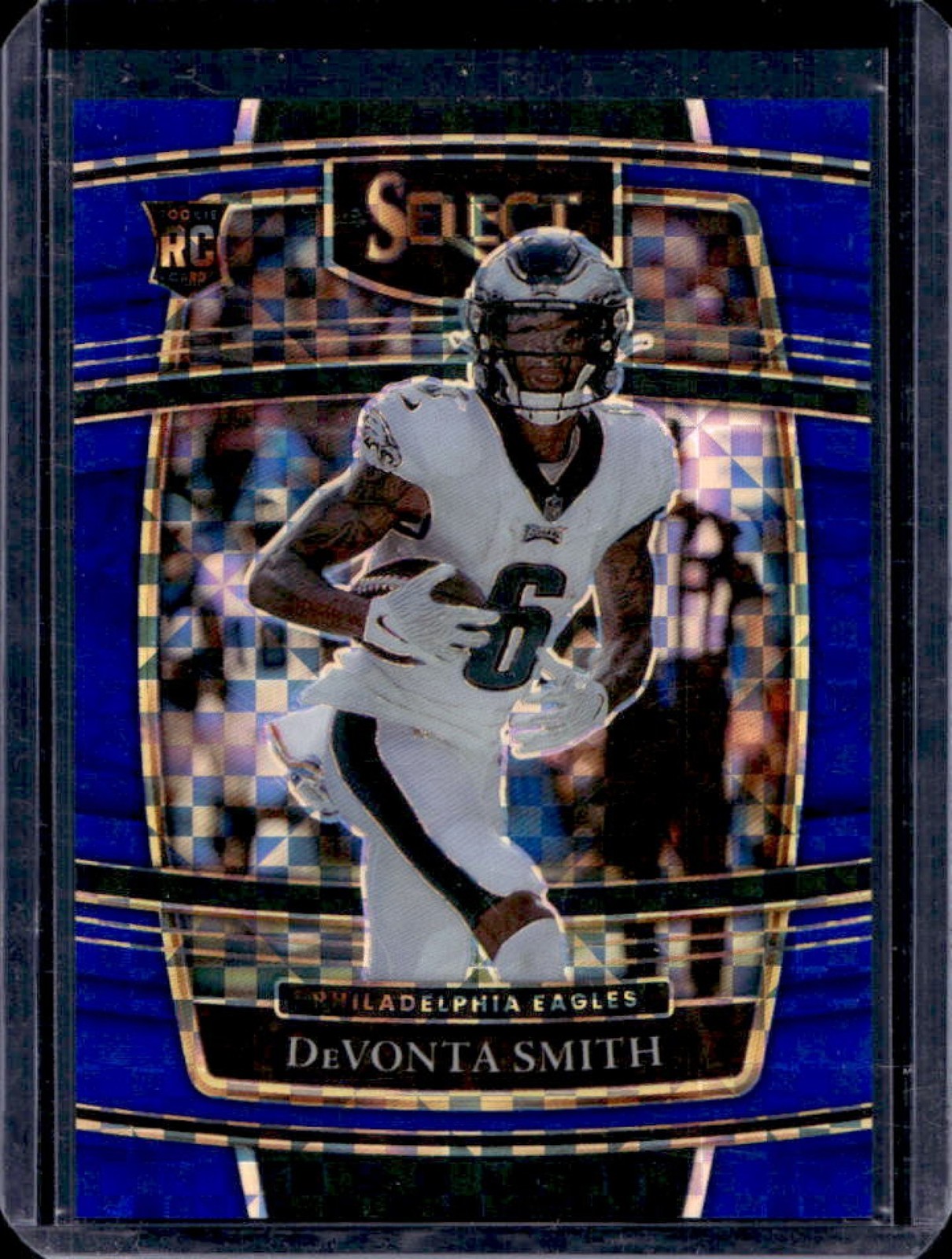 2021 Select DeVonta Smith RC Blue Prizm Concourse #104/199 Eagles