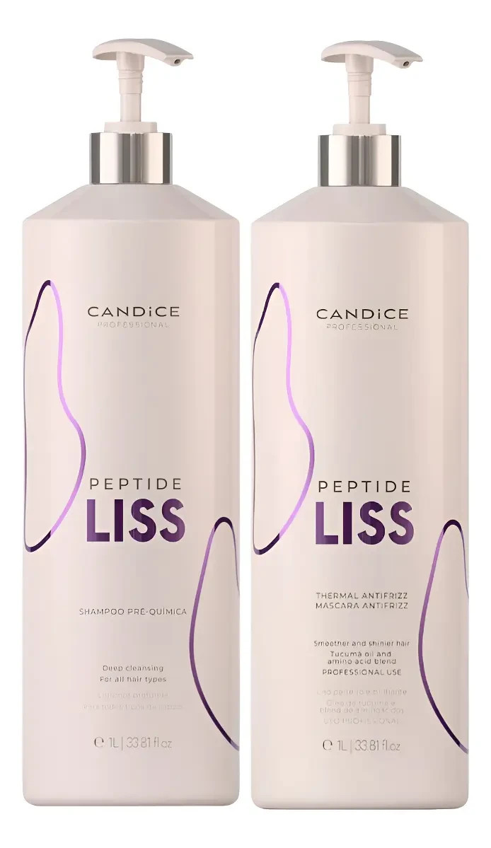 Candice Peptide Liss Professional Brazilian Straightening Treatment 2 x 1Litro.