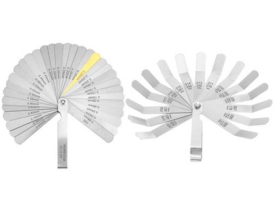 2piece 32blade Feeler Gauge And 16blade Offset Feeler Gauge Setdual Marked Sae &