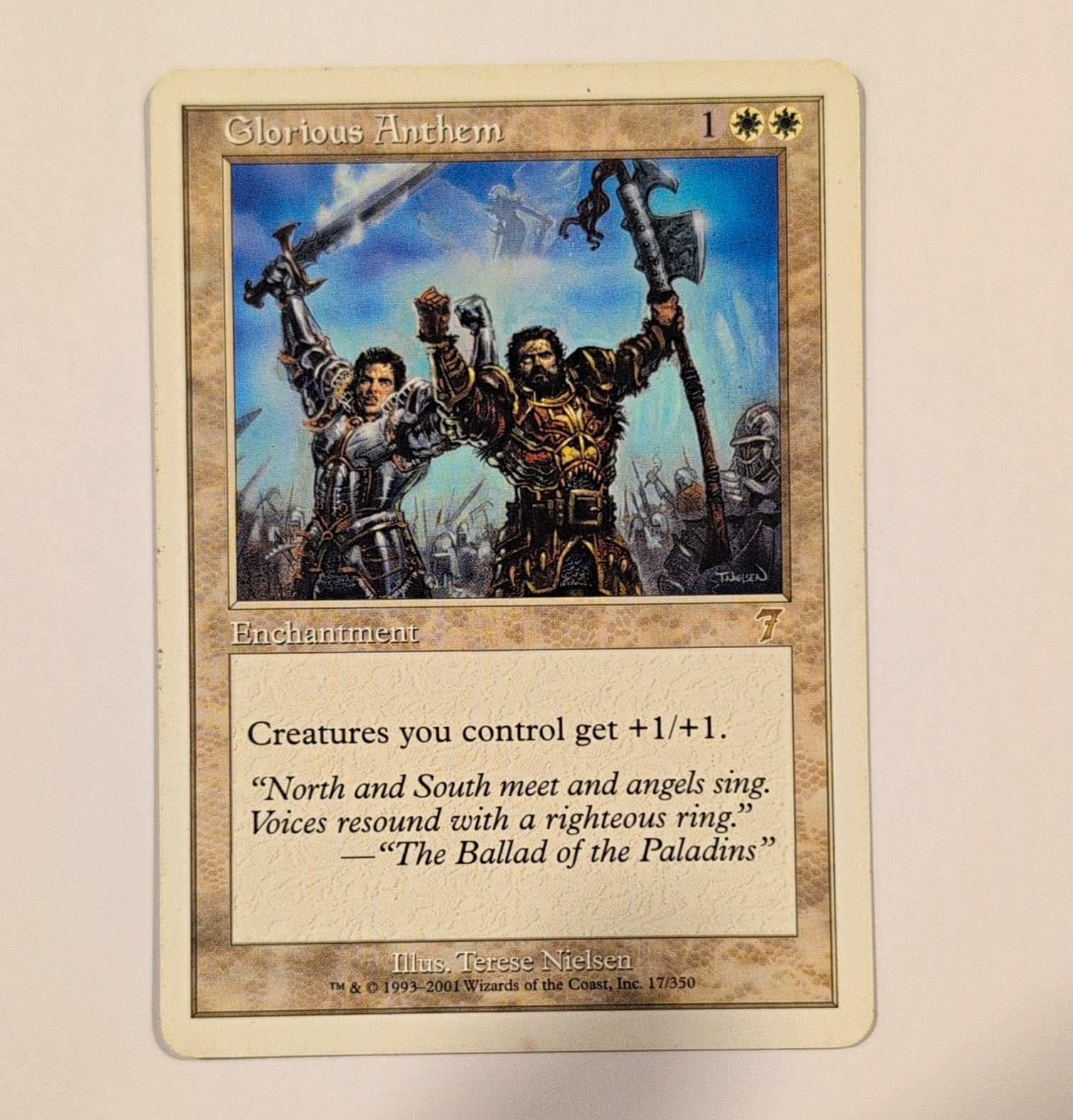 Wizards of the Coast Glorious Anthem 7th Edition Regular Rare EN 17/350