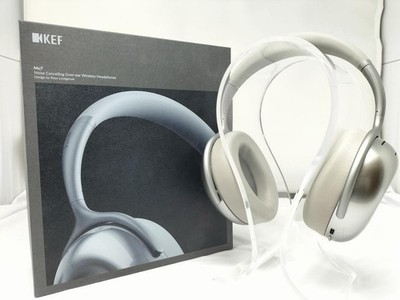KEF MU7 ANC Wireless Over-Ear Kopfhörer Silber Grau 40 Std Akku Bluetooth 5.1