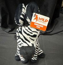 Wild Republic Cuddlekins Zebra Plush Black/White w/ Tags 19378