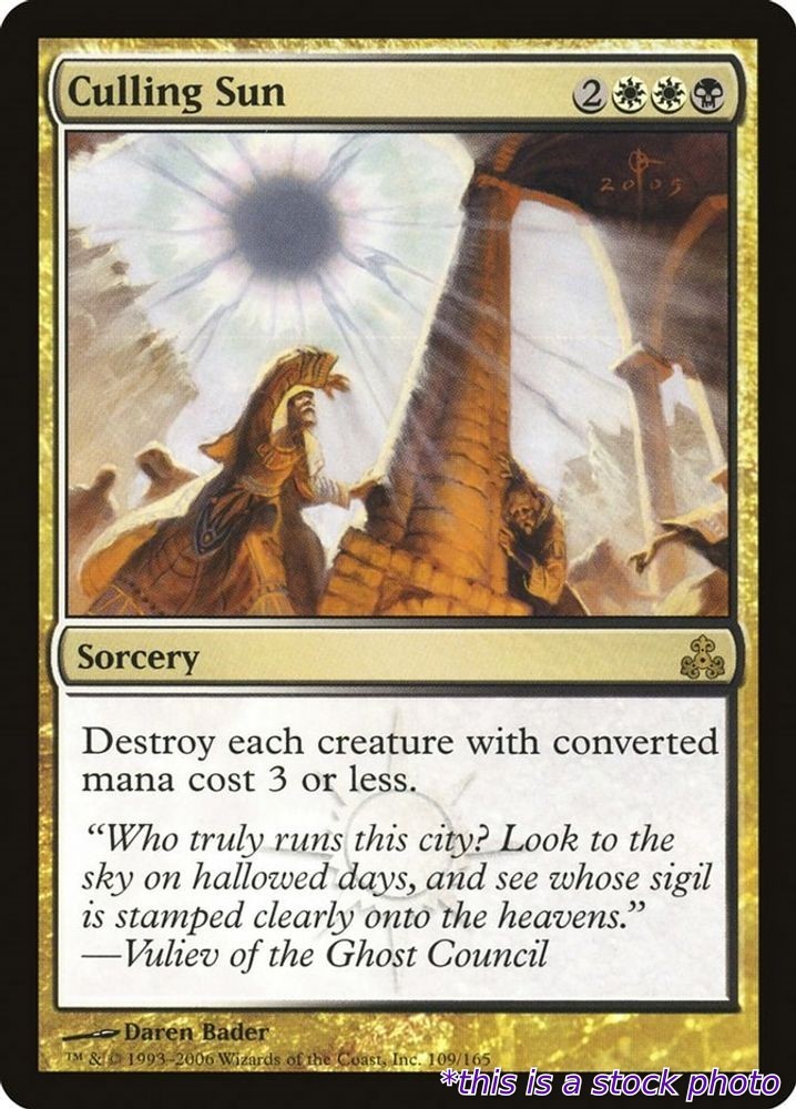 Culling Sun MP #109 GPT Magic