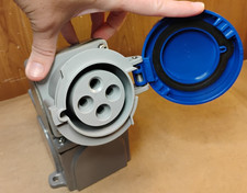 Russellstoll Receptacle W/ Junction Box RS430R9W 3P4W 30A 250V 3 Phase