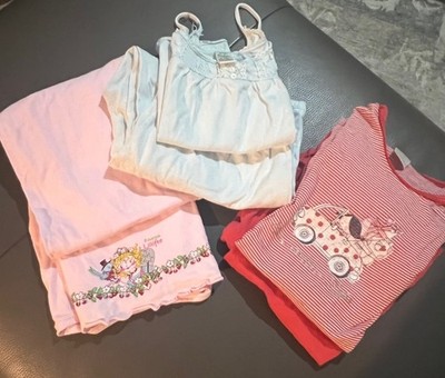 Schiesser + Mini Boden 3 x Schlafanzug Pyjama Set für Girls Gr 140-146 super