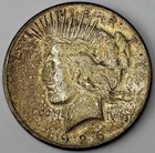 1926 S San Francisco Mint Peace Liberty Dollar $1 Old US 90% Silver Coin