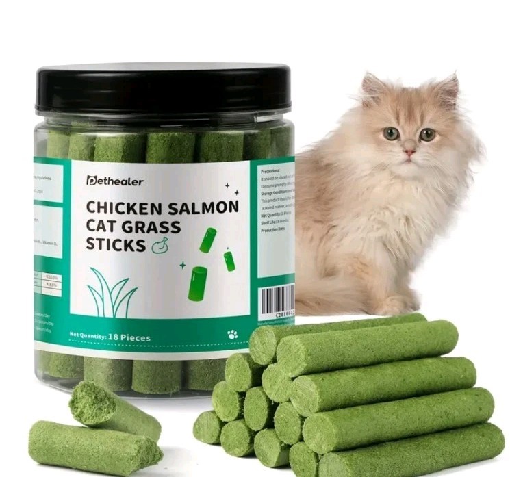 cat grass indoor cats freeze dried cat grass teething stick