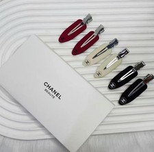 VIP Gift GWP Novelty CHANELBEAUTY Set of 6 Hair clips Red Beige Black NEW