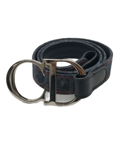 Ceinture Christian Dior Logo \tRI0095 bleu marine
