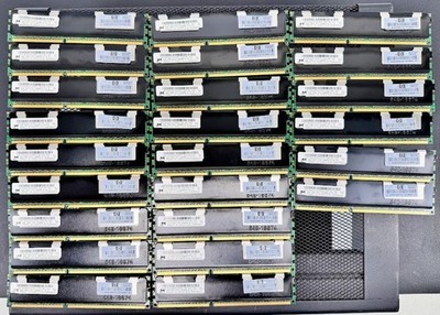 LOT OF 24 Micron 1x4GB 2RX4 PC3-10600R-9-10-J0 MT36JSZF51272PZ  Server Memory