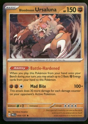 Bloodmoon Ursaluna 054/131 SV: Prismatic Evolutions Holo Pokemon TCG