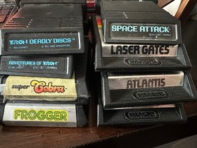 Huge Vintage Atari 2600 & ColecoVision Lot - 58 Games! MARIO BROS, FATHOM