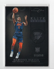 2018-19 Panini Chronicles Elite Black Box SP/249 Hamidou Diallo #320 RC